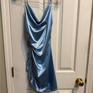 Windsor Light Blue Satin Dress